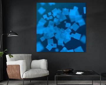 Blaue Quadrate von Jörg Hausmann