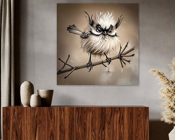 Funky Vogel | Lachwekkende Decoratie van Karina Brouwer