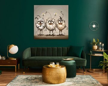 Hilarische Vogels | Kunst om te Grinniken van Karina Brouwer