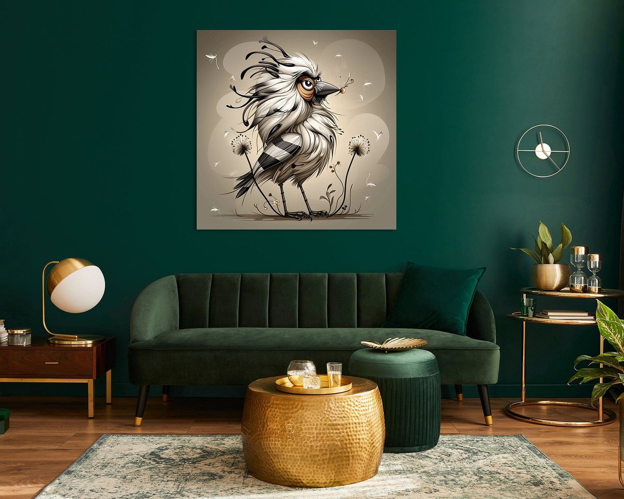 Example of the artwork in a room