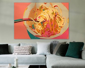 Spaghetti Schilderij van ARTEO Schilderijen