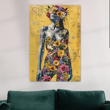 Vrouw Bloemensilhouet | Bloom Persona van Kunst Kriebels