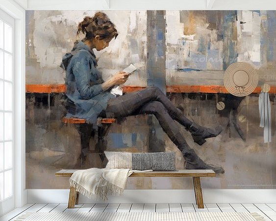 Example of the artwork in a room