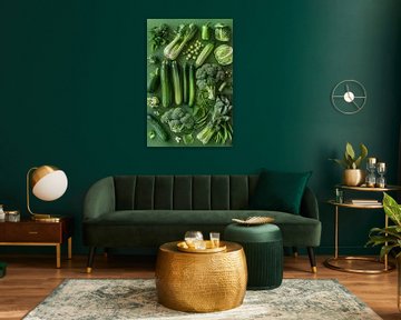 Groene groentesoort van Poster Art Shop