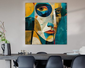 Abstract face by Poster Art Shop
