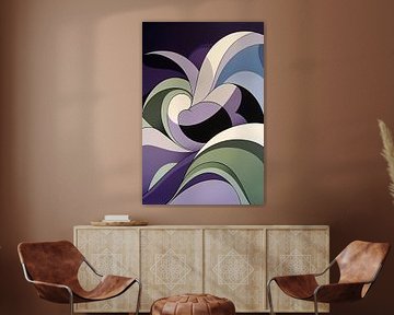 Abstract colourful forms in modern art by Art & Soul Creations
