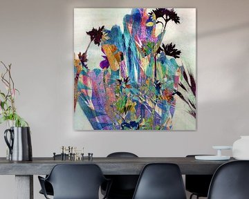 bloemen - licht en schaduw met zwart