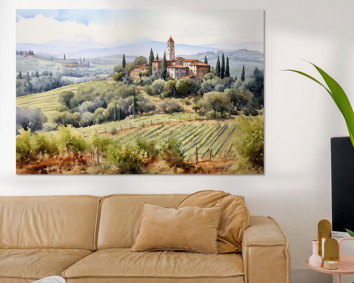 Example of the artwork in a room