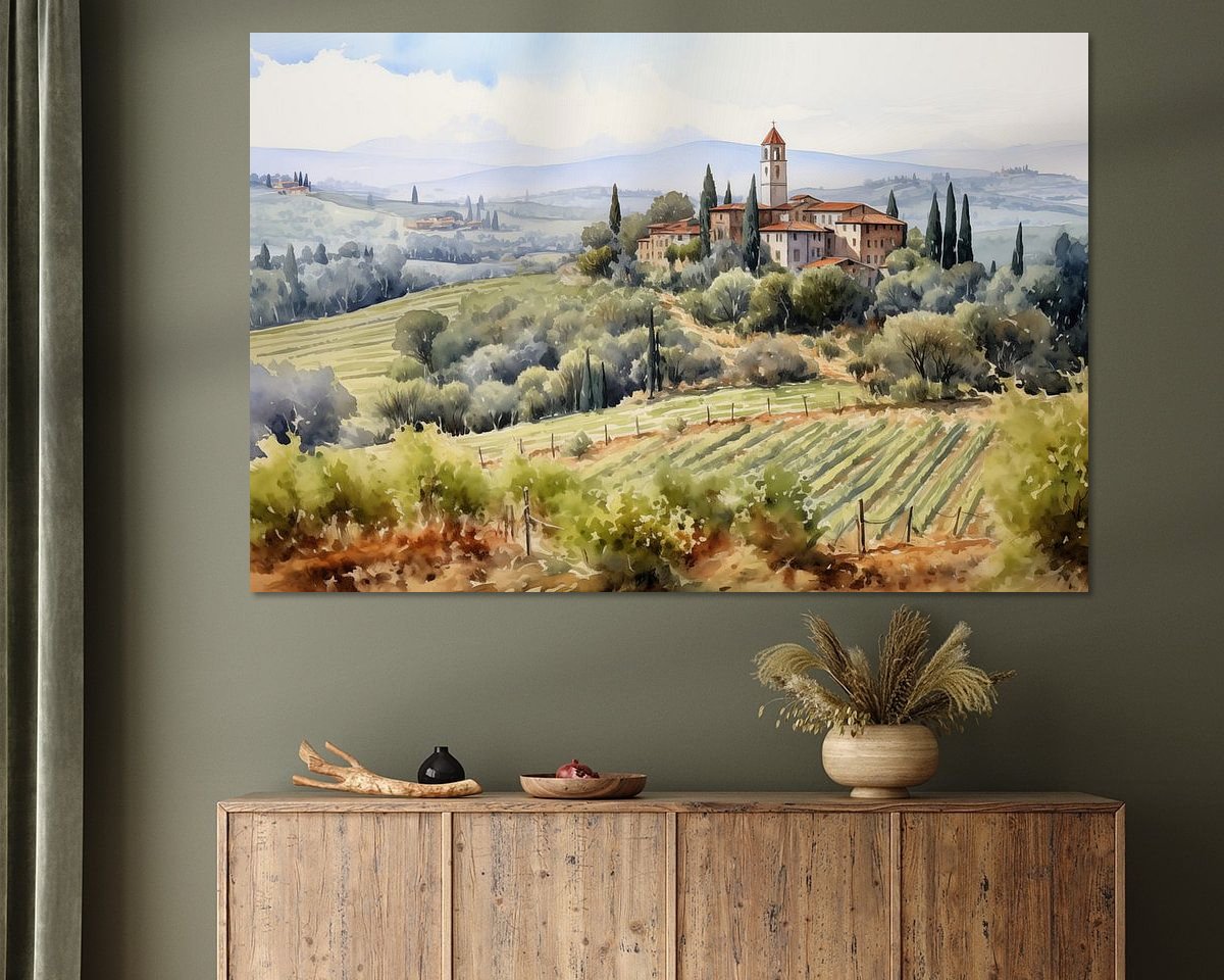 Example of the artwork in a room
