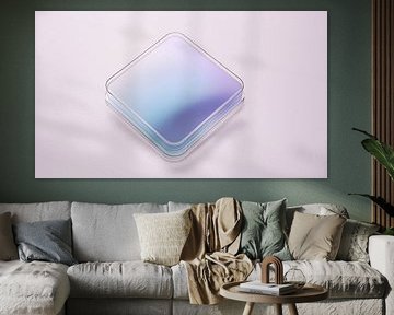 Glas mit Farben in Kunst