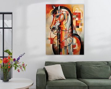 Abstract paard van Imagine