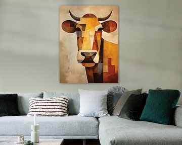 Abstracte koe van Imagine