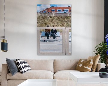 Partner look op de boulevard van Scheveningen