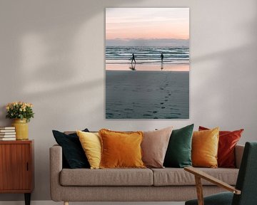 Surfers zonsondergang van HelloHappylife