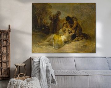 Aanval op een vrouw, Francisco de Goya