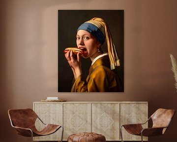 Meisje met de Hotdog van Maarten Knops
