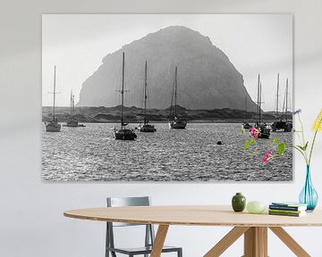 Morro Rock Majesty - Een monochroom van Joseph S Giacalone Photography