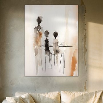 Familie: samen eten met 3