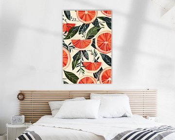 Grapefruit & sinaasappels van Poster Art Shop