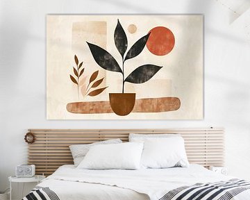 Abstract plant art by Poster Art Shop