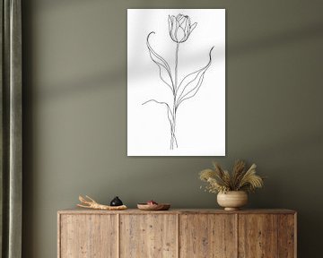 Tulpe, minimalistisch von Ans Bastiaanssen