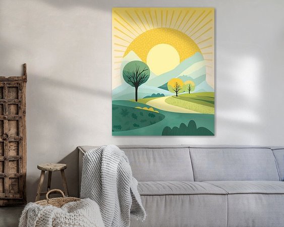 Example of the artwork in a room