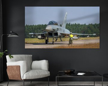 Tweezits Eurofighter Typhoon van de Luftwaffe. van Jaap van den Berg