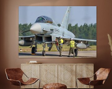 Tweezits Eurofighter Typhoon van de Luftwaffe. van Jaap van den Berg