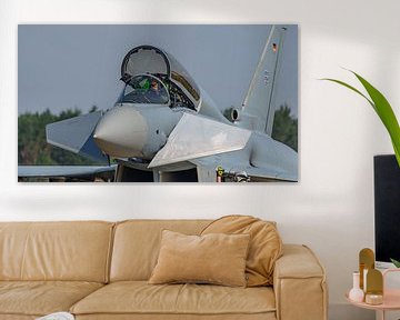 Tweezits Eurofighter Typhoon van de Luftwaffe. van Jaap van den Berg