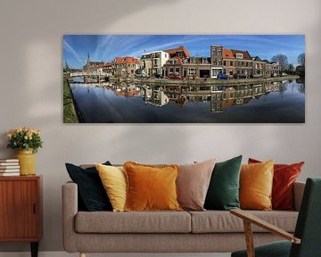 Oude gracht Weesp panorama Weesp in Beeld van Joris van Kesteren