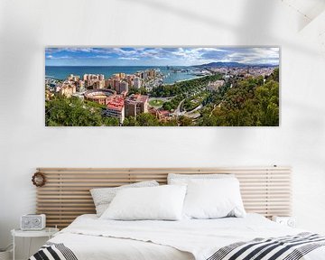 Panorama of the city of Malaga in Spain by Voss photography