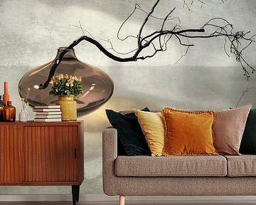 Japandi. Stilleben. Grundlegend. Braun.