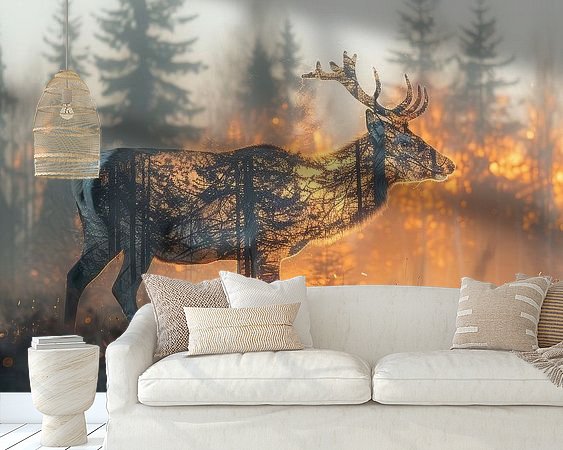 Example of the artwork in a room