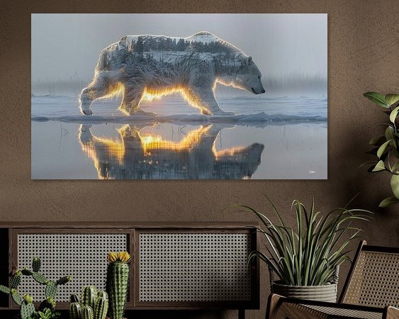 Example of the artwork in a room