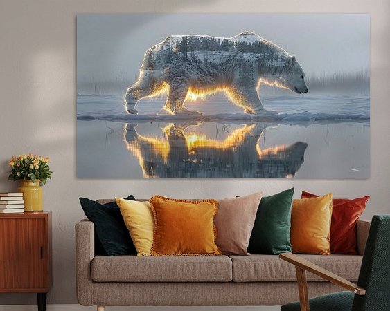 Example of the artwork in a room