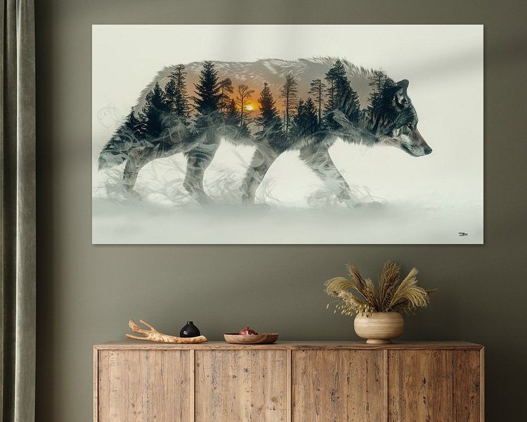 Example of the artwork in a room