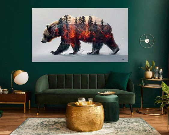 Example of the artwork in a room