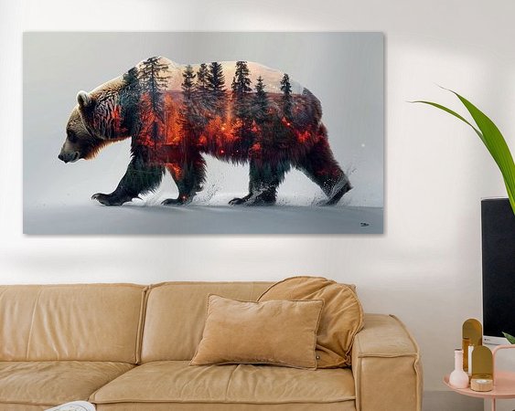 Example of the artwork in a room