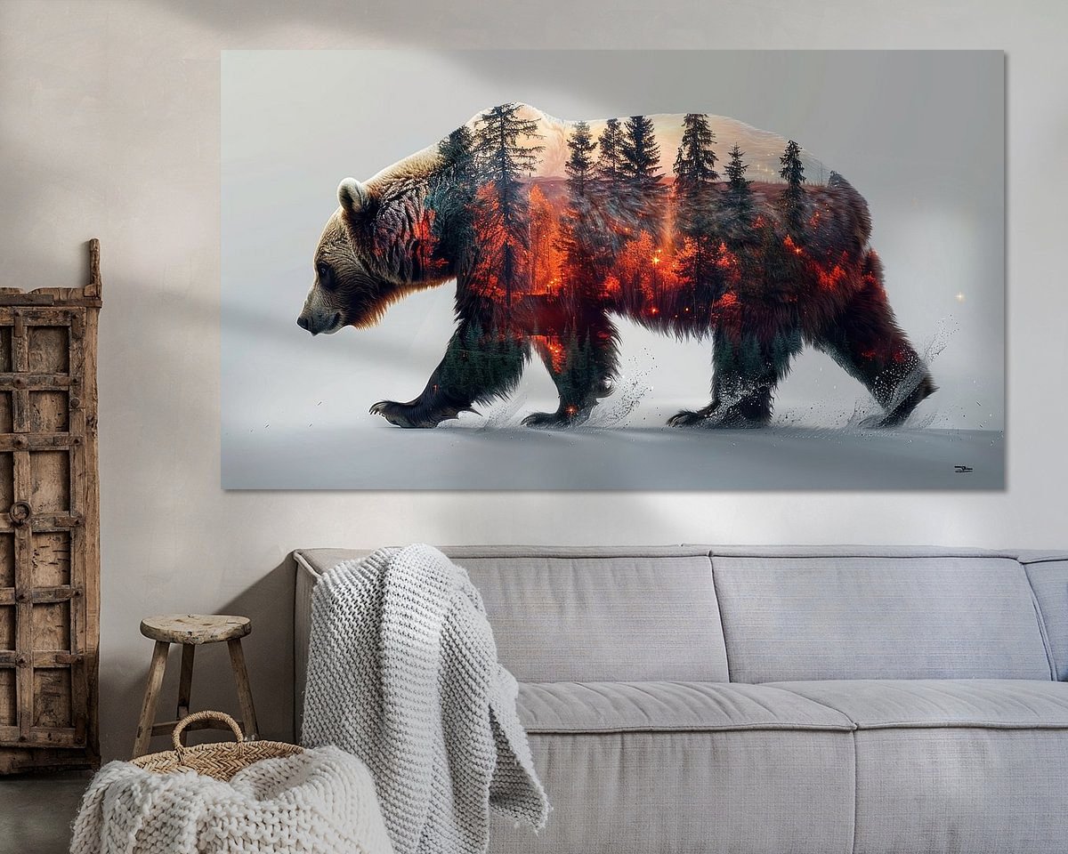 Example of the artwork in a room