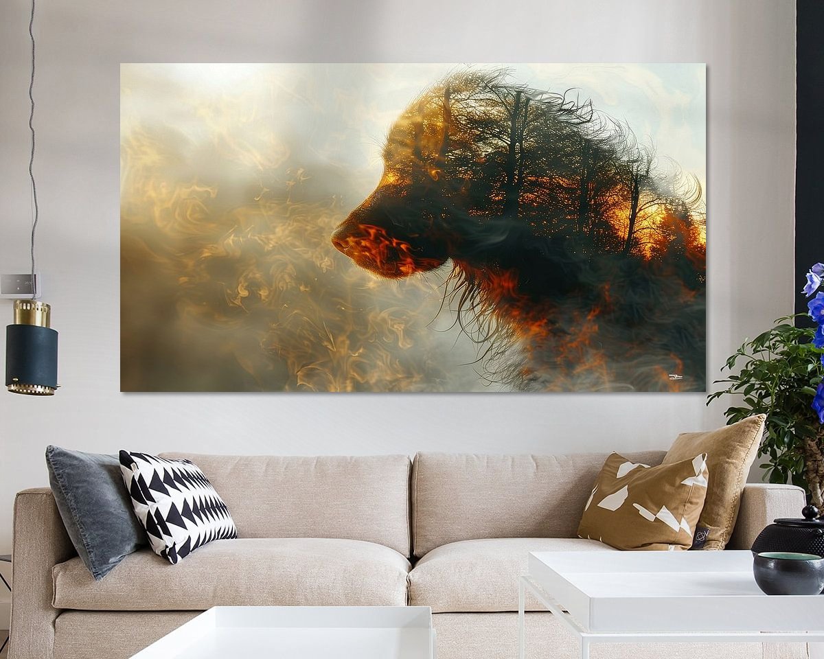 Example of the artwork in a room