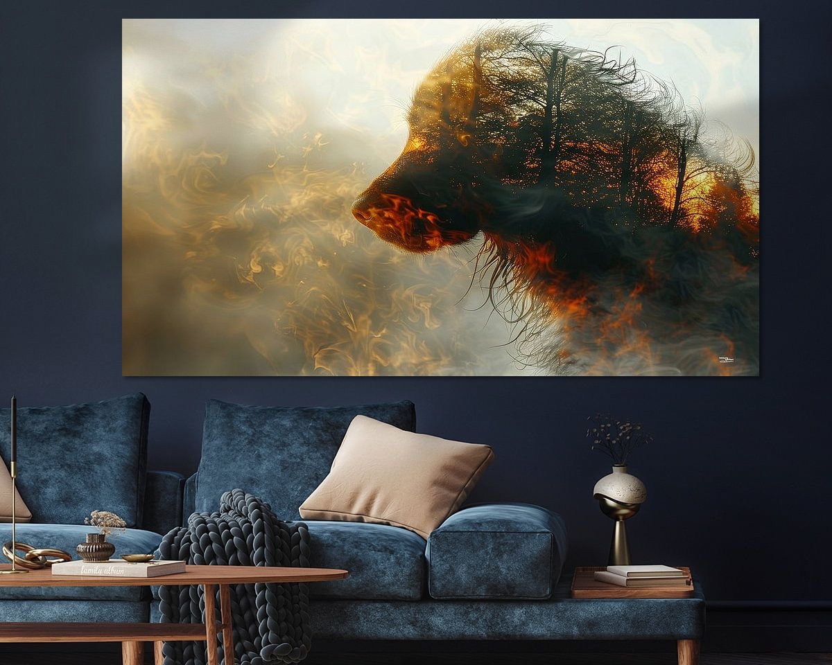 Example of the artwork in a room