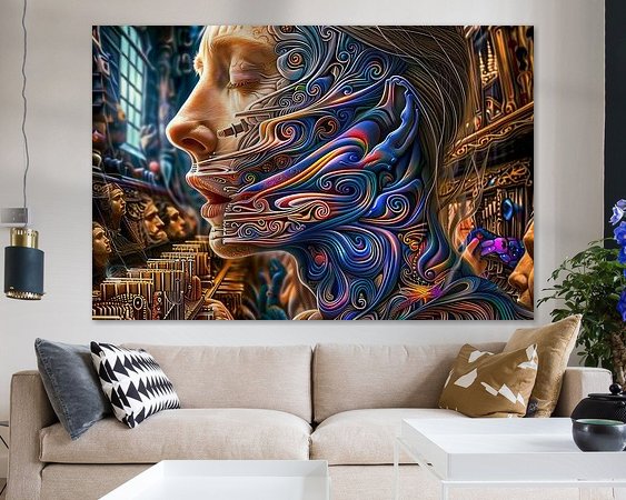 Example of the artwork in a room