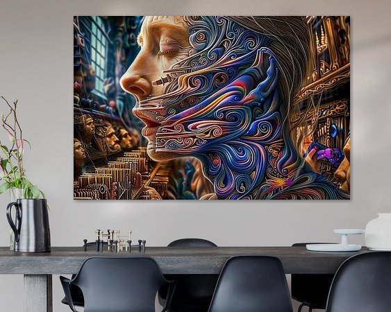 Example of the artwork in a room