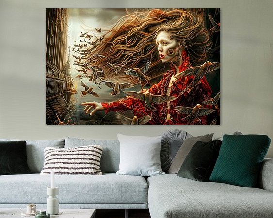 Example of the artwork in a room