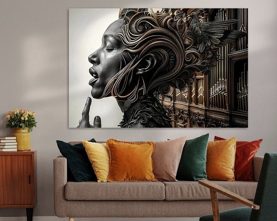 Example of the artwork in a room