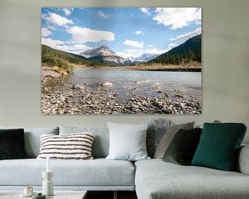 Gletsjerrivier in Canadese wildernis van Marit Hilarius