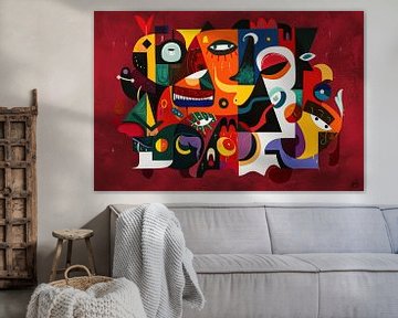 Picasso today schilderij van Kunst Kriebels