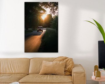 4x4 bij zonsondergang van Yana Raeymaekers