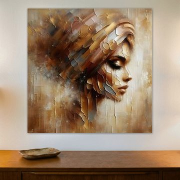 woman with turban van FoXo Art