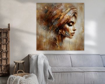 woman with turban van FoXo Art